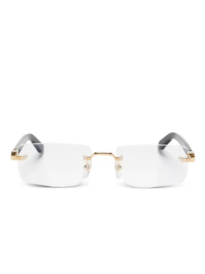 Cartier Rimless Glasses In Black