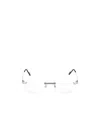 Cartier Rimless Oval Glasses In White