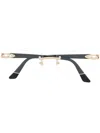 Cartier Rimless Rectangle-frame Glasses In Schwarz