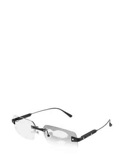 Cartier Rimless Santos De  Glasses In Black
