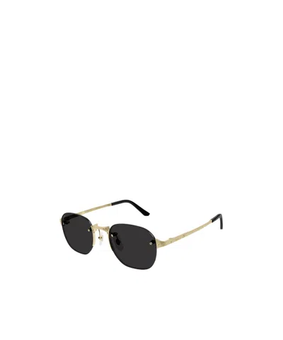 Cartier Rimless Square-frame Sunglasses In Black