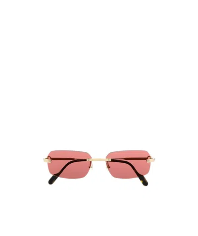CARTIER CARTIER RECTANGULAR FRAME SUNGLASSES