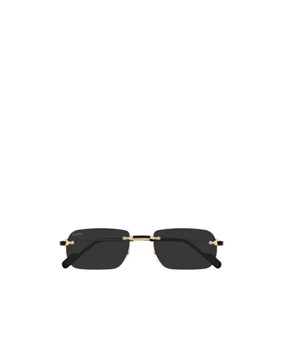 Cartier Rimless Sunglasses In Black