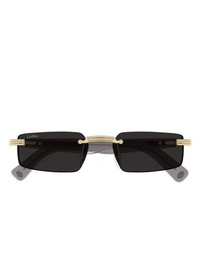 Cartier Rimless Sunglasses In Multi