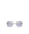 Cartier Rimless Sunglasses In Multi