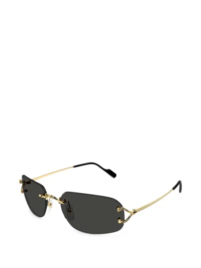 Cartier Rimless Sunglasses In Multi
