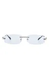 Cartier Rimless Sunglsses In Silver