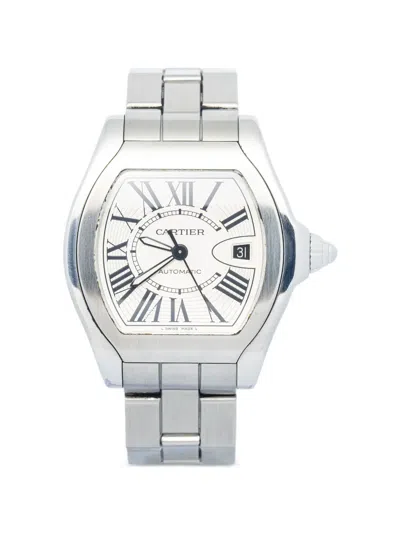 Pre-owned Cartier Roadster 41mm Watch In Silver