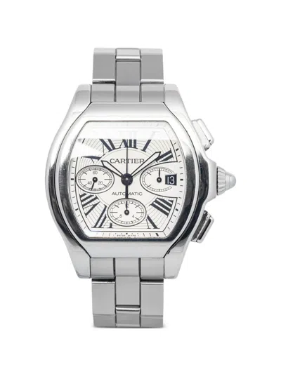 Pre-owned Cartier Roadster 43mm Watch In Silver