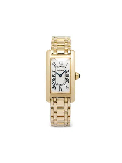 Pre-owned Cartier Roman 27mm In White