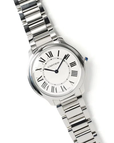 Cartier Ronde 36mm Ref Wsrn0034 2023 Full Set Watch In Silver