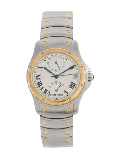 Pre-owned Cartier Ronde Aviator 150 Years Limited Edition Watch, 33mm In Multi