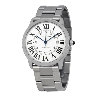Cartier Ronde Solo Automatic Men's Watch W6701011 In Silver