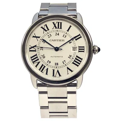 Pre-owned Cartier Ronde Solo Ref 3517 Large Steel Automatic Wrist Watch In Multi