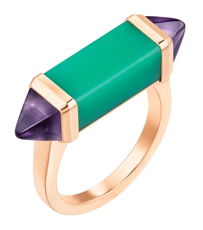Cartier Rose Gold, Amethyst And Chrysoprase Les Berlingots De  Ring