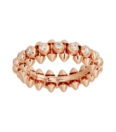 Cartier Rose Gold And Diamond Clash De  Ring