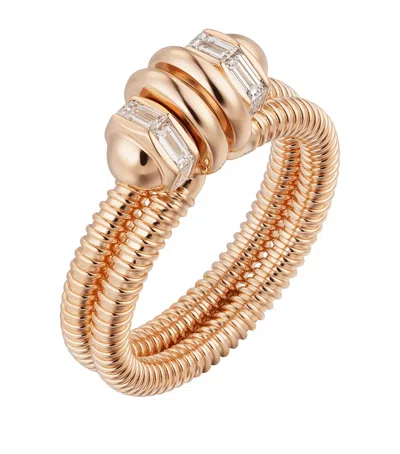 Cartier Rose Gold And Diamond Écrou De  Ring