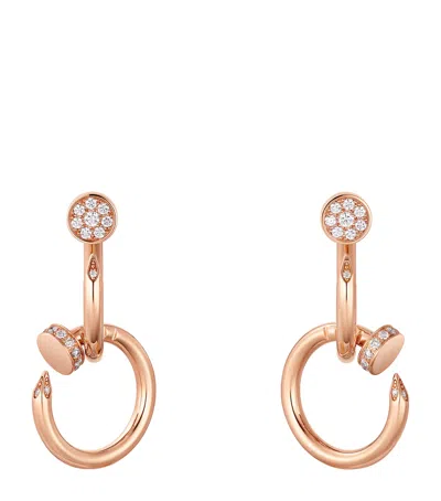 Cartier Rose Gold And Diamond Juste Un Clou Earrings