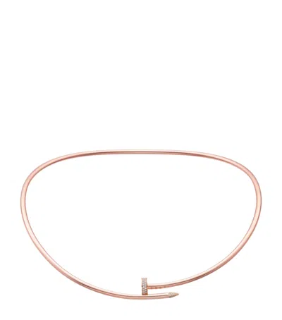 Cartier Rose Gold And Diamond Juste Un Clou Necklace