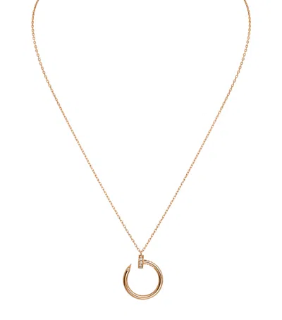Cartier Rose Gold And Diamond Juste Un Clou Necklace