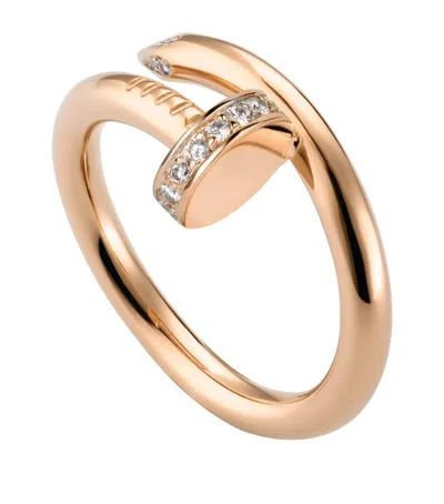 Cartier Rose Gold And Diamond Juste Un Clou Ring
