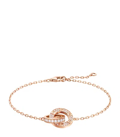 Cartier Rose Gold And Diamond Love Chain Bracelet