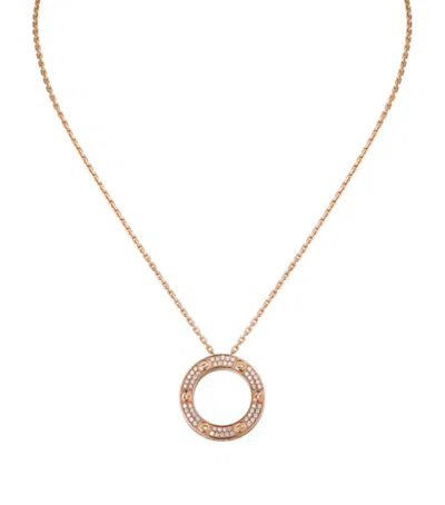 Cartier Rose Gold And Diamond Love Necklace