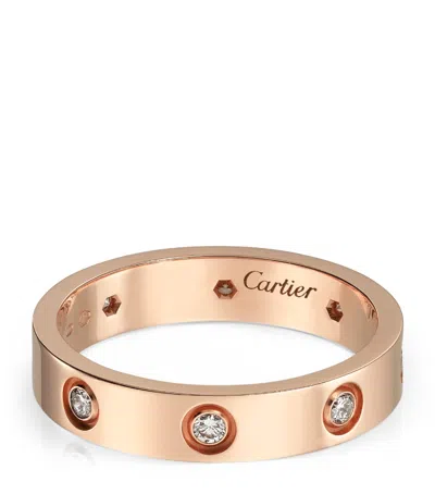 Cartier Rose Gold And Diamond Love Ring