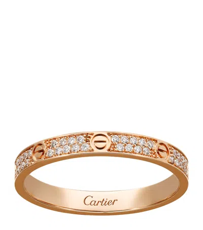 Cartier Rose Gold And Diamond Love Ring