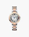 Cartier Womens Rose Gold And Steel Crw2bb0032 Ballon Bleu De 18ct Rose-gold And Stainless-steel Auto In Rose Gold And Steel