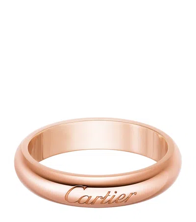 Cartier Rose Gold C De  Wedding Ring In Neutral
