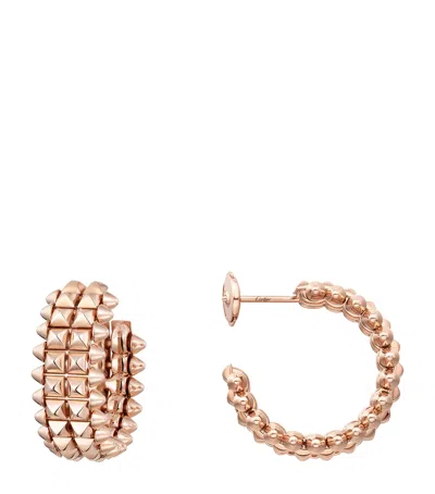 Cartier Rose Gold Clash De  Hoop Earrings