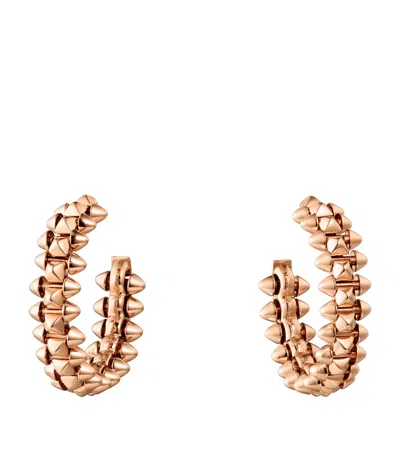 Cartier Womens Pink Gold Clash De 18ct Rose-gold Earrings