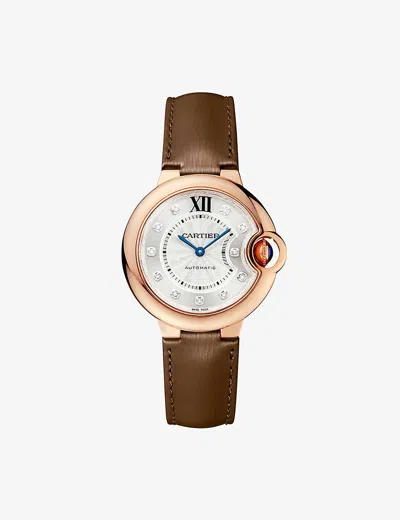 Cartier Rose Gold Crwgbb0038 Ballon Bleu De  18ct Rose-gold, 11 Brilliant-cut Diamonds, Cabochon Sapp