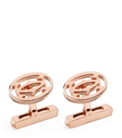 Cartier Rose Gold Double C De  Cufflinks