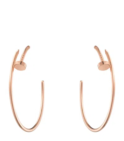 Cartier Rose Gold Juste Un Clou Hoop Earrings