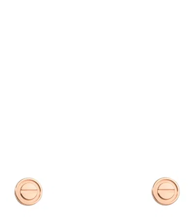 Cartier Rose Gold Love Stud Earrings