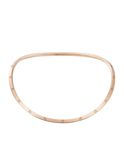 Cartier Rose Gold Love Torque Necklace