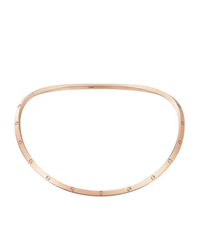 Cartier Rose Gold Love Torque Necklace