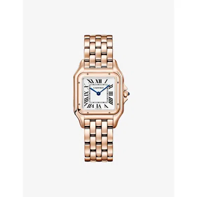 Cartier Rose Gold Panthère De  Medium 18ct Rose-gold Quartz Watch 29mm