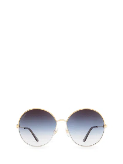 Cartier Round Classic Sunglasses In Gold