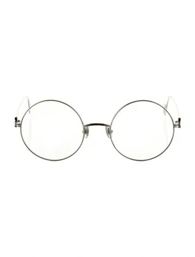 Pre-owned Cartier Round Eyeglasses W/ Tags In Silver