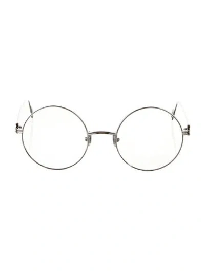 Pre-owned Cartier Round Eyeglasses W/ Tags In Silver