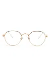 Cartier Round-frame Glasses In 金色