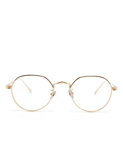 Cartier Round-frame Glasses In 金色