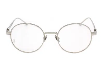 Cartier Round Frame Glasses In Metallic