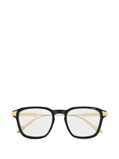 Cartier Round-frame Glasses In Black