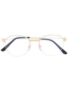 Cartier Round-frame Glasses In Gold