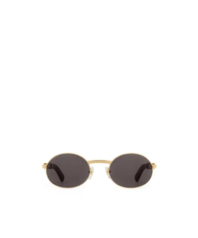 Cartier Round Frame Sunglasses In Black