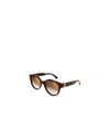 Cartier Tortoise-shell Cat-eye Frame Sunglasses In Brown